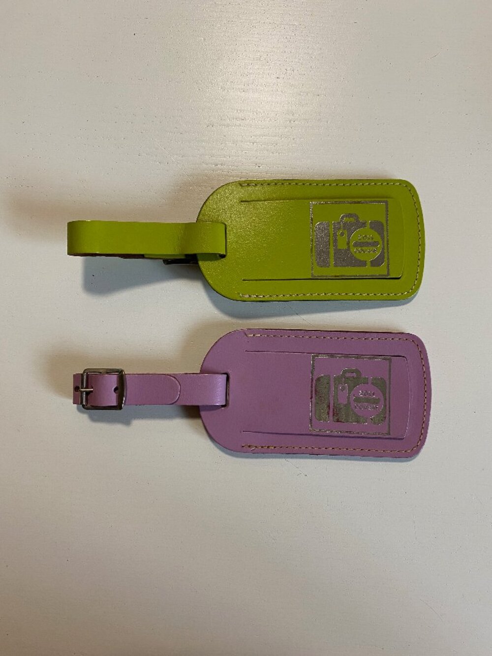 Undercover Leather Luggage Tags Set of 2